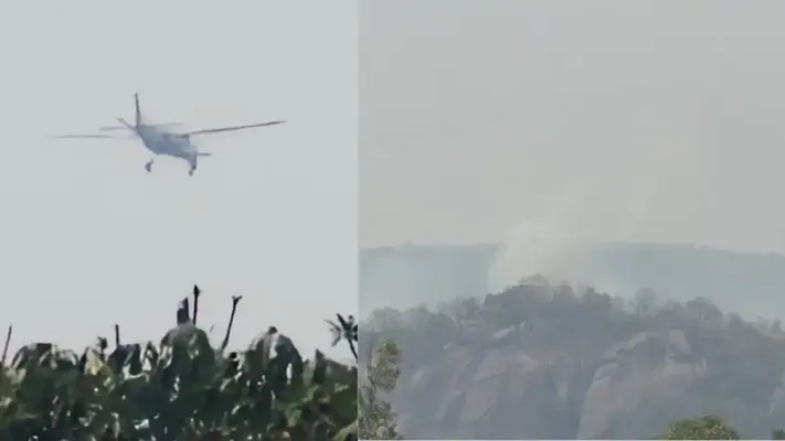 Chhattisgarh | पहाड़ से टकराया प्राइवेट विमान, आग की लपटों ने मचाया हड़कंप
